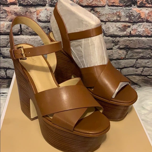 Michael Kors wedges Divia shoes platforms sandals - Picture 5 of 8